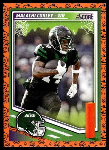 2025 Score Trick or Treat Pumpkin #85 Malachi Corley NM-MT NY Jets ID:80092 - Football Card Single