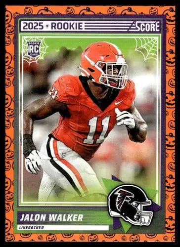 2025 Score Trick or Treat Rookies Pumpkin #30 Jalon Walker NM-MT Falcon ID:80152 - Football Card Single