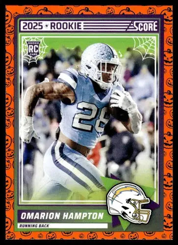 2025 Score Trick or Treat Rookies Pumpkin #37 Omarion Hampton NM-MT LA ID:80157 - Football Card Single