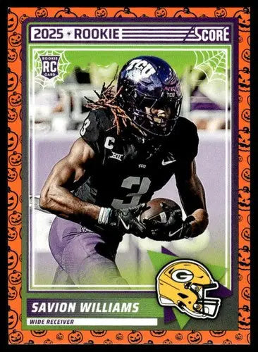 2025 Score Trick or Treat Rookies Pumpkin #54 Savion Williams NM-MT Pac ID:80165 - Football Card Single