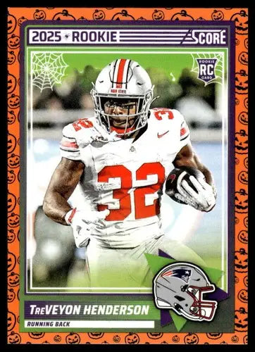 2025 Score Trick or Treat Rookies Pumpkin #59 TreVeyon Henderson NM-MT ID:80167 - Football Card Single
