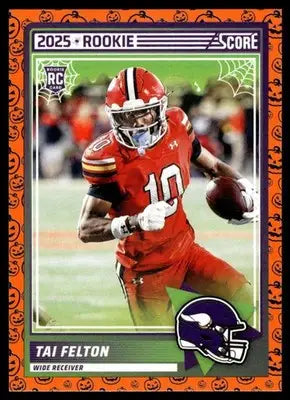 2025 Score Trick or Treat Rookies Pumpkin #60 Tai Felton NM-MT Vikings ID:80168 - Football Card Single