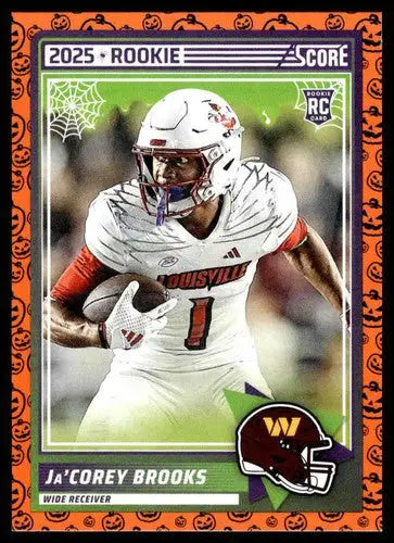 2025 Score Trick or Treat Rookies Pumpkin #61 Ja’Corey Brooks NM-MT Com ID:80169 - Football Card Single