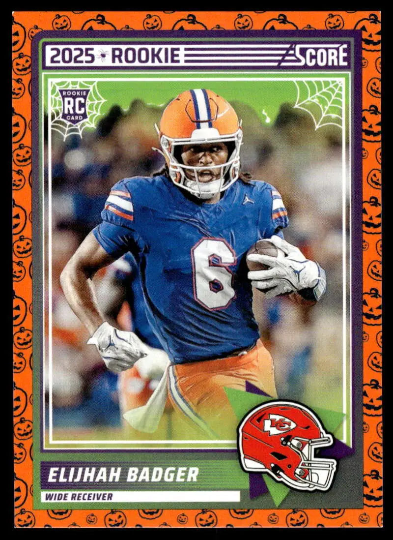 2025 Score Trick or Treat Rookies Pumpkin #69 Elijhah Badger NM-MT Chie ID:80173 - Football Card Single