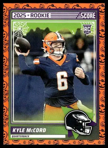2025 Score Trick or Treat Rookies Pumpkin #73 Kyle McCord NM-MT Eagles ID:80175 - Football Card Single