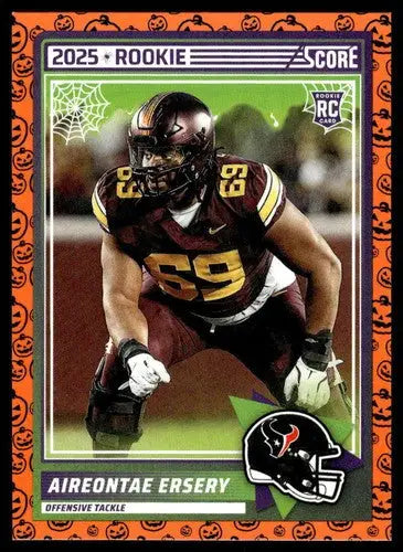 2025 Score Trick or Treat Rookies Pumpkin #77 Aireontae Ersery NM-MT Te ID:80176 - Football Card Single
