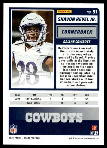 2025 Score Trick or Treat Rookies Pumpkin #91 Shavon Revel Jr. NM-MT Co ID:80181 - Football Card Single