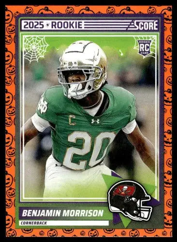 2025 Score Trick or Treat Rookies Pumpkin #93 Benjamin Morrison NM-MT B ID:80183 - Football Card Single