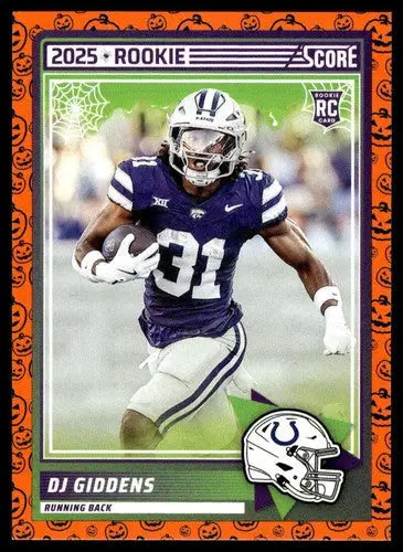 2025 Score Trick or Treat Rookies Pumpkin #95 DJ Giddens NM-MT Colts ID:80184 - Football Card Single