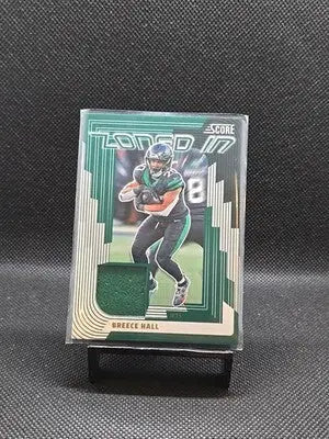 2025 Score - Zoned in Breece Hall #ZON-BHL Jerseys (MEM) - Football Card Single