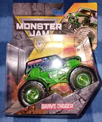 2025 Series Monster Jam Grave Digger 4x4 Truck Spin Master 1 Clear Tires New
