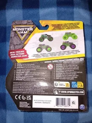 2025 Series Monster Jam Grave Digger 4x4 Truck Spin Master 1 Clear Tires New
