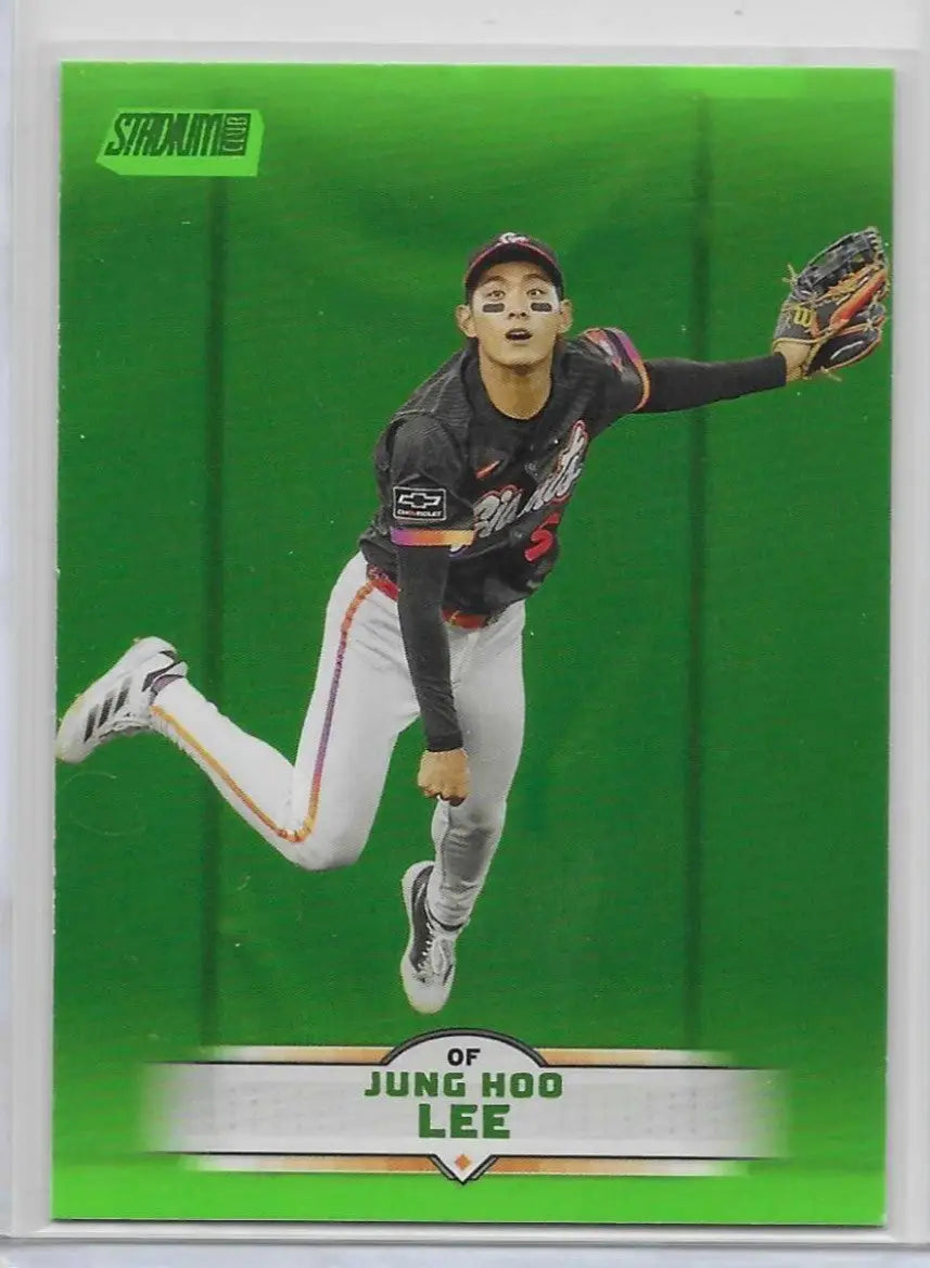 2025 Stadium Club #118 Jung Hoo Lee Lime Green Foil. C-75 - Baseball Card Single