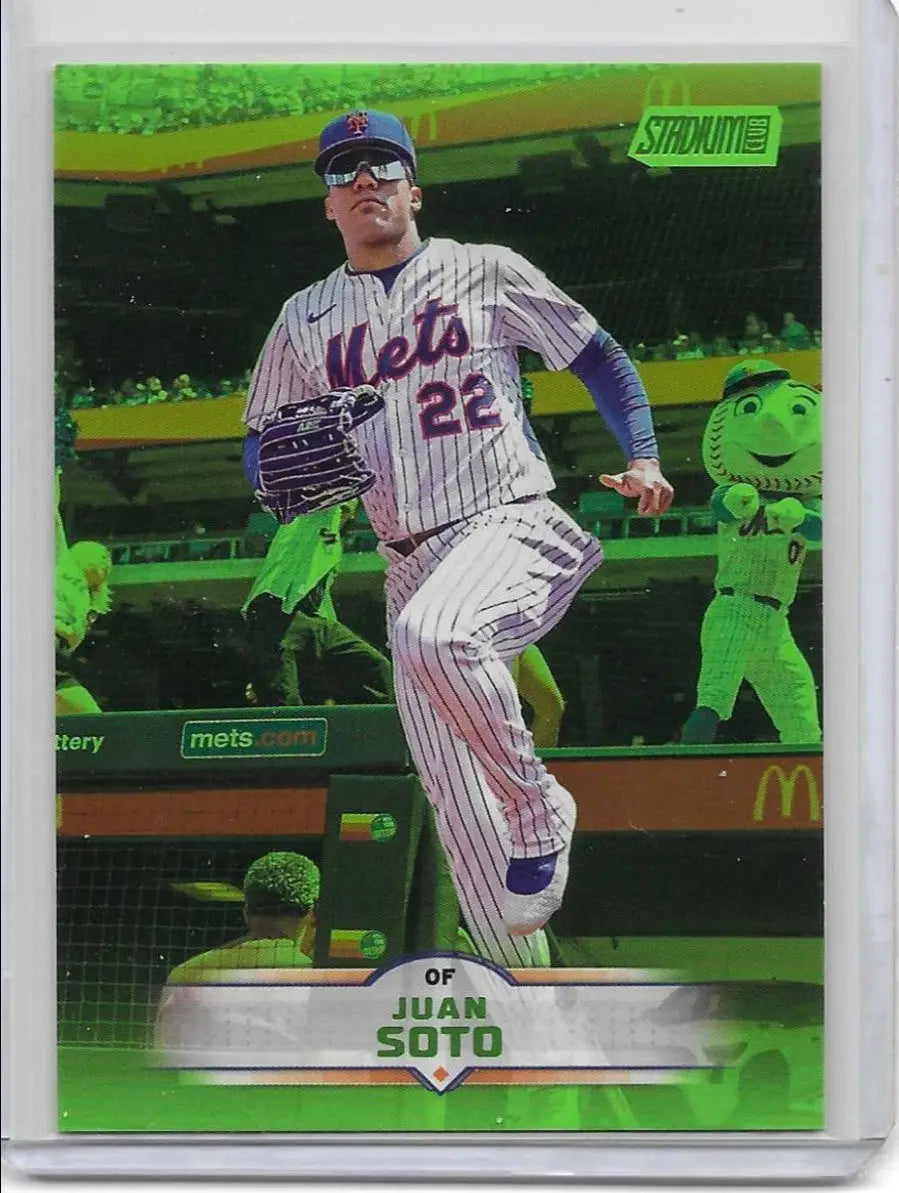 2025 Stadium Club #152 Juan Soto Lime Green Foil. C-70 - Baseball Card Single
