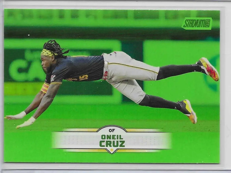 2025 Stadium Club #169 Oneil Cruz Lime Green Foil. C-74 - Baseball Card Single