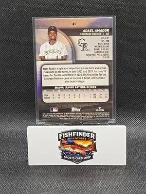 2025 Stadium Club #41 Adael Amador Green /199 Rockies - Baseball Card Single