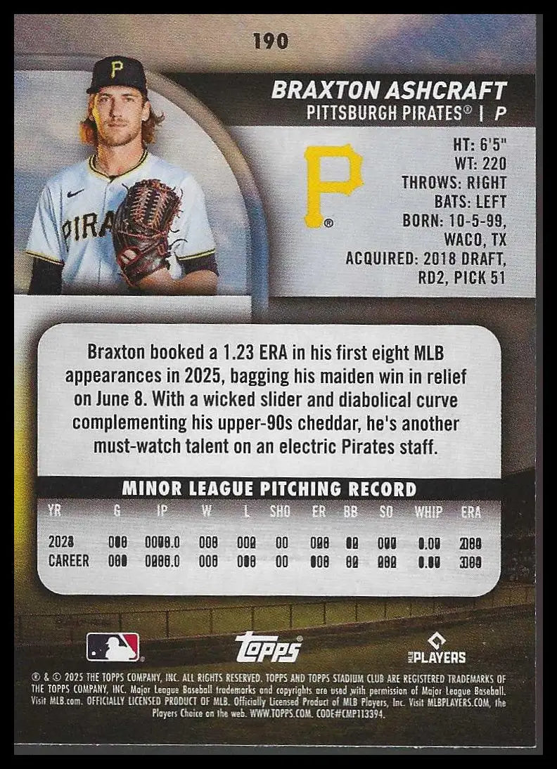 2025 Stadium Club #47 Jace Jung Rookie - Baseball Card Single