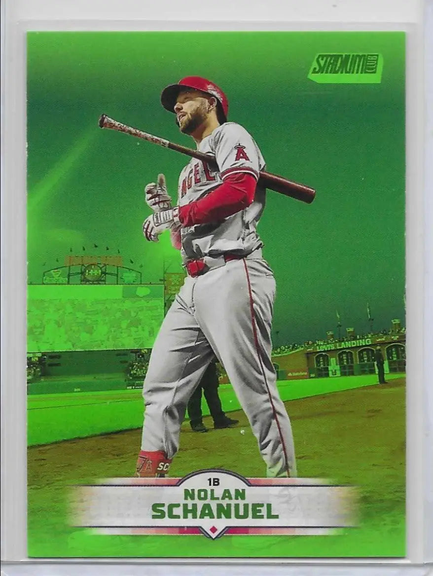 2025 Stadium Club #88 Nolan Schanuel Lime Green Foil. C-76 - Baseball Card Single