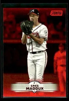 2025 Stadium Club Greg Maddux #71 Red Foil Atlanta Braves