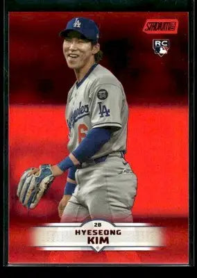 2025 Stadium Club Hyeseong Kim #200 Red Foil RC Los Angeles Dodgers - Baseball Card Single