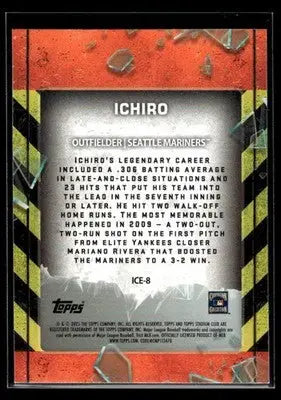 2025 Stadium Club Ichiro #ICE-8 In Case of Emergency Seattle Mariners - Baseball Card Single