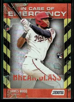 2025 Stadium Club James Wood #ICE-11 In Case of Emergency Washington Nationals - Baseball Card Single