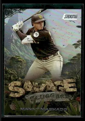 2025 Stadium Club Manny Machado #SS-17 Savage Sluggers San Diego Padres