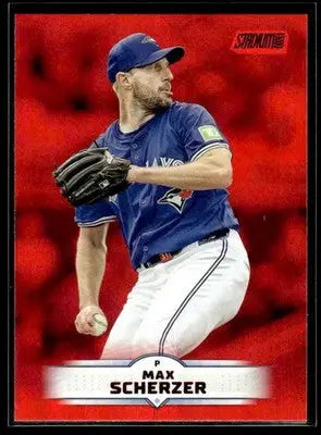 2025 Stadium Club Max Scherzer #136 Red Foil Toronto Blue Jays - Baseball Card Single