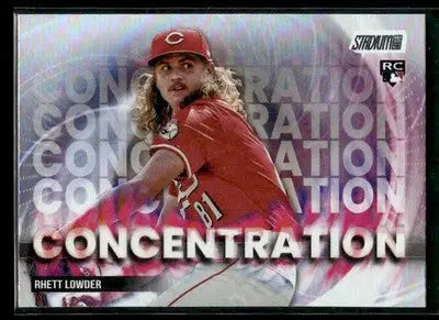 2025 Stadium Club Rhett Lowder #C-23 Concentration Cincinnati Reds - Baseball Card Single