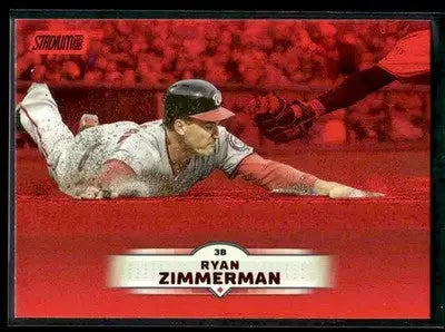 2025 Stadium Club Ryan Zimmerman #101 Red Foil Washington Nationals - Baseball Card Single