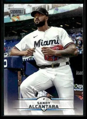 2025 Stadium Club Sandy Alcantara #120 Miami Marlins - Baseball Card Single