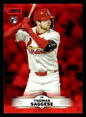 2025 Stadium Club Thomas Saggese #157 Red Foil RC St. Louis Cardinals - Baseball Card Single