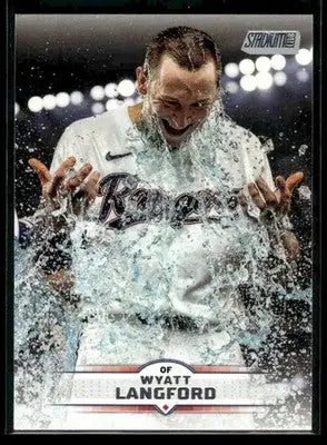 2025 Stadium Club Wyatt Langford #189 Texas Rangers - Baseball Card Single