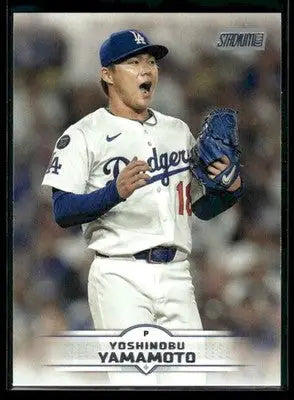 2025 Stadium Club Yoshinobu Yamamoto #184 Los Angeles Dodgers - Baseball Card Single