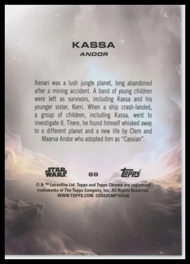 2025 Star Wars Topps Chrome Kassa #69 Andor