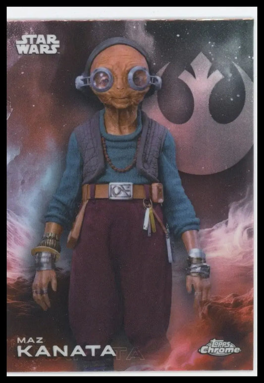 2025 Star Wars Topps Chrome Maz Kanata #90 Force Awakens - Star Wars Card Single