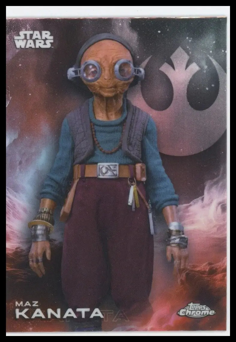 2025 Star Wars Topps Chrome Maz Kanata #90 Force Awakens