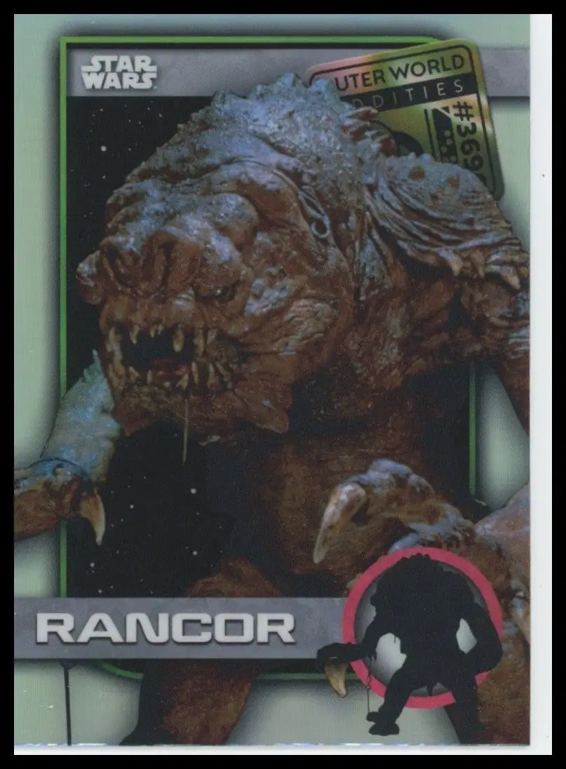 2025 Star Wars Topps Chrome Outer World Oddities Rancor #UO-13 Insert