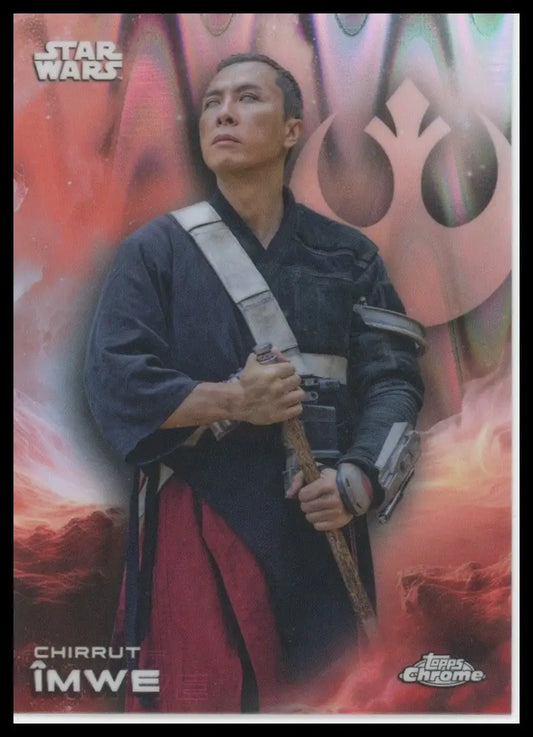 2025 Star Wars Topps Chrome Ray Wave Chirrut Imwe #24 Rogue One - Star Wars Card Single