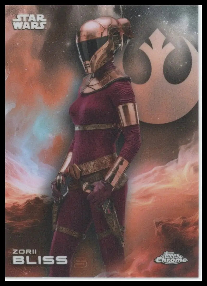 2025 Star Wars Topps Chrome Zorii Bliss #200 Rise of Skywalker