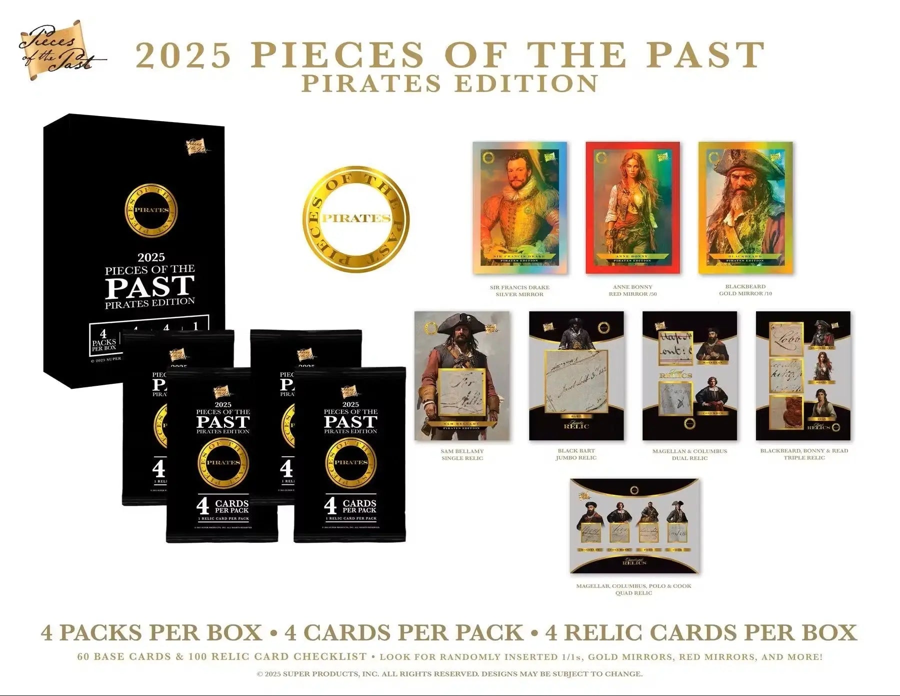2025 Super Break Pieces of the Past Pirates Edition Hobby Box - Sports Card Hobby Boxes