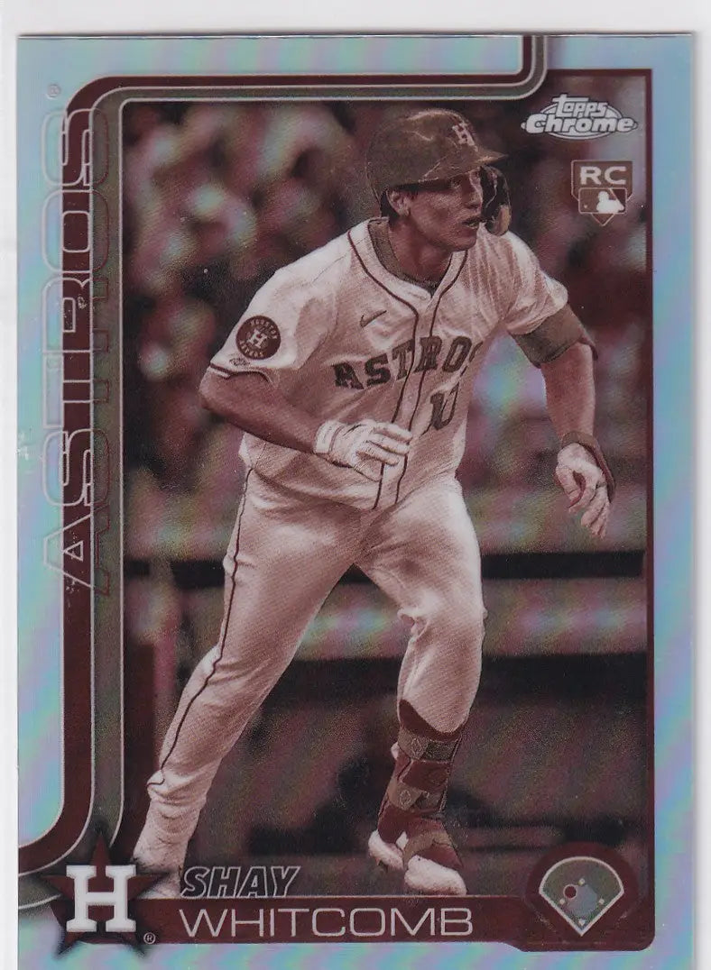 2025 TOPP CHROME #251 SHAY WHITCOMB SEPIA- HOUSTON ASTROS - Baseball Card Single