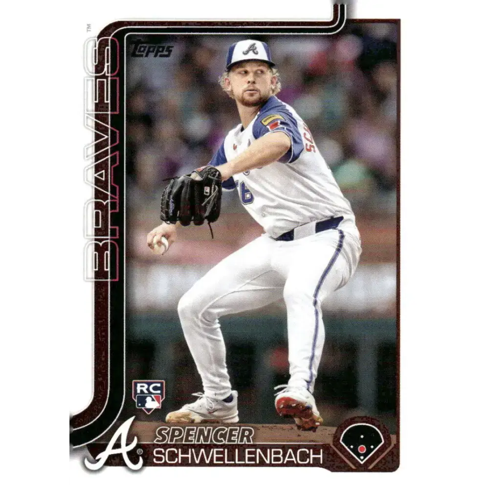 2025 Topps #103 Spencer Schwellenbach NM-MT RC Rookie Atlanta Braves Baseball Card