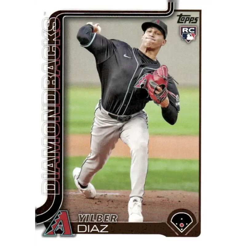 2025 Topps #104 Yilber Diaz NM-MT RC Rookie Arizona Diamondbacks Baseball Card - Baseball Card Single