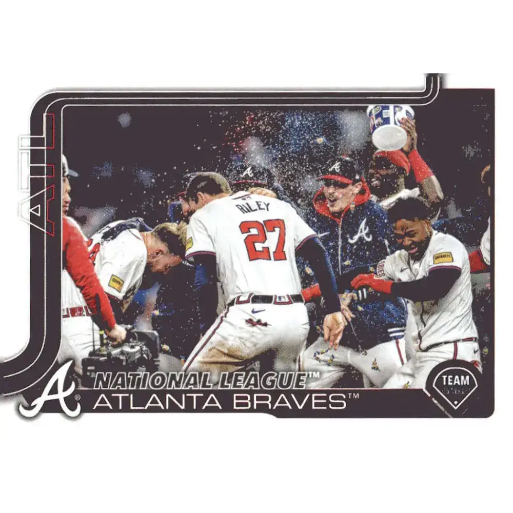 2025 Topps #110 Atlanta Braves NM-MT Atlanta Braves Baseball Card - Baseball Card Single