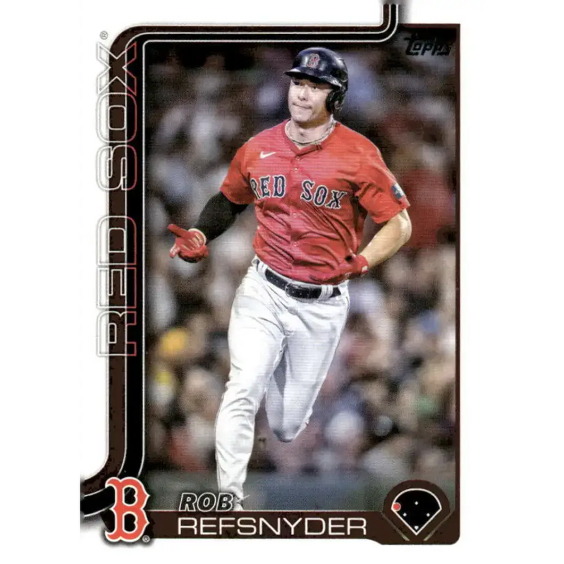 2025 Topps #112 Rob Refsnyder NM-MT Boston Red Sox Baseball Card - Baseball Card Single