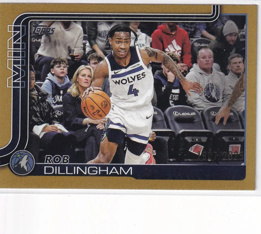2025 TOPPS #114 ROB DILLINGHAM 1907/2025- MINESSOTA TIMBERWOLVES - Basketball Card Single