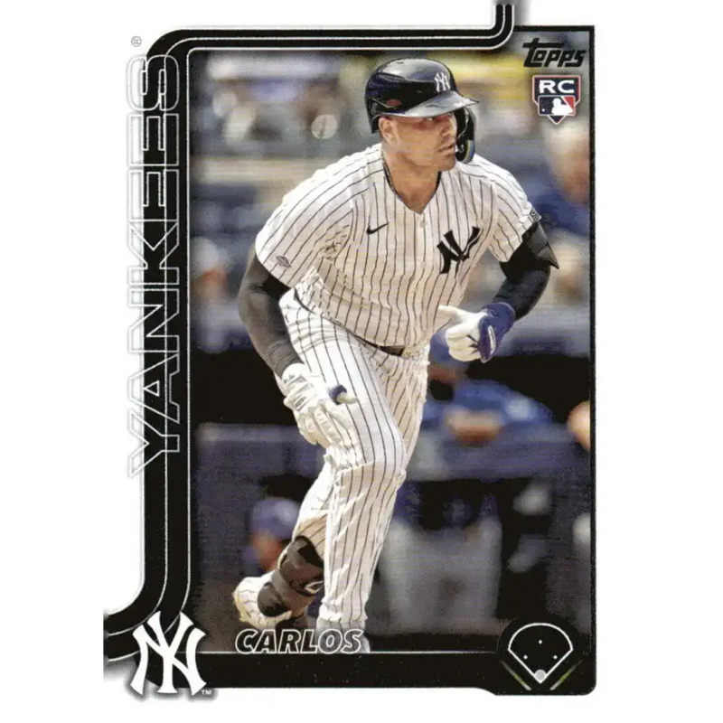 2025 Topps #115 Carlos Narvaez NM-MT RC Rookie New York Yankees Baseball Card - Baseball Card Single