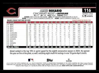 2025 Topps #116 Amed Rosario - Baseball Card Single