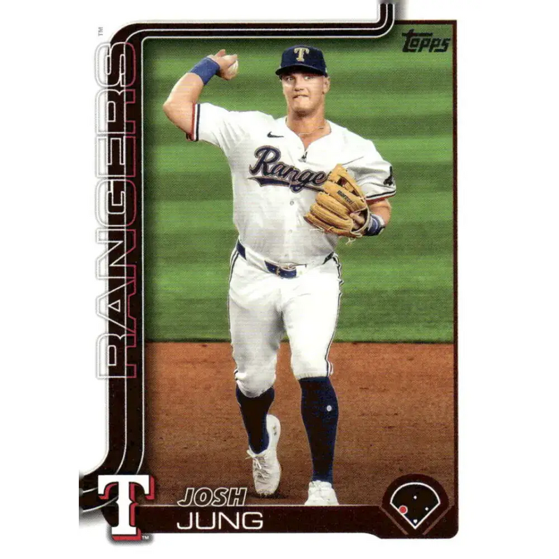 2025 Topps #117 Josh Jung NM-MT Texas Rangers Baseball Card - Baseball Card Single
